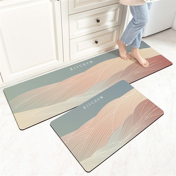 Bộ thảm bếp 3 Lớp chống thấm dễ lau 45*60 và 45*150cm