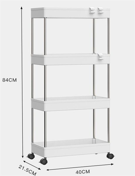 Kệ nhựa đựng đồ có bánh xe VOI VUÔNG