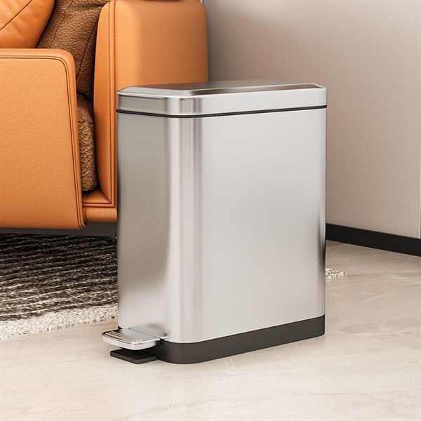 Thùng rác inox thân hẹp chữ nhật inox cao cấp Tobin