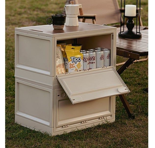 Hộp Đựng Đồ Cắm Trại Xếp Gọn Cất đồ đạc để trên xe hơi ô tô