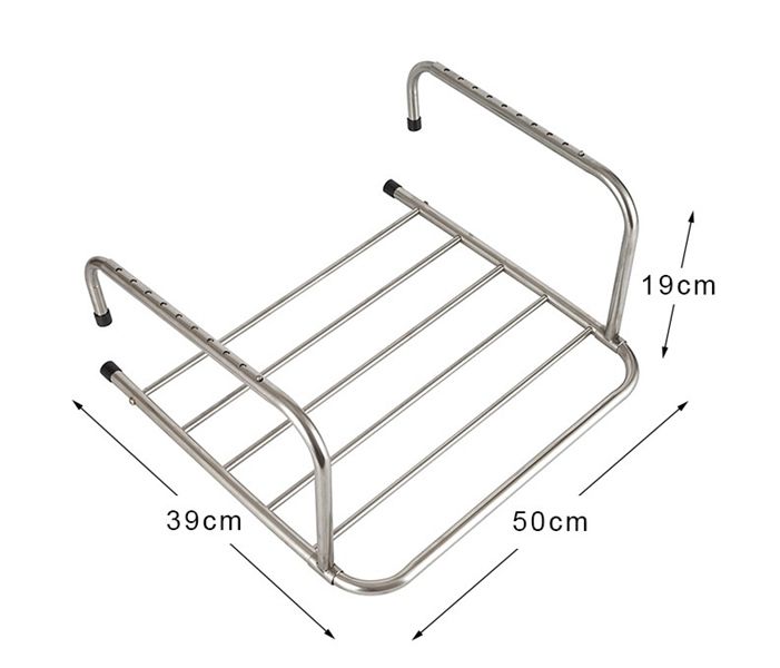 Gía phơi inox đồ móc ban công mẫu mới