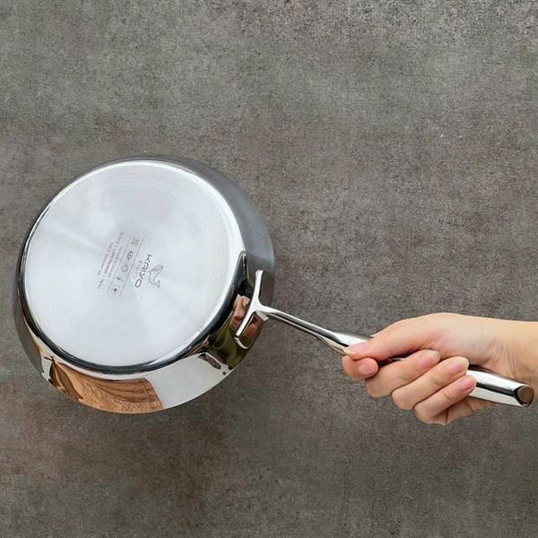 Chảo đúc inox chống dính vân nổi Kaiyo NÔNG LÒNG