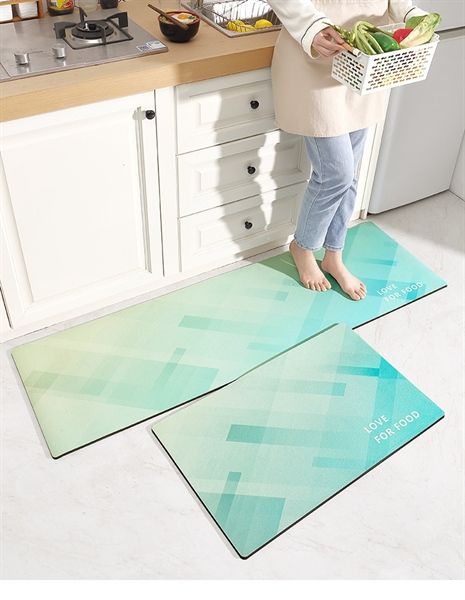 Bộ thảm bếp 3 Lớp chống thấm dễ lau 45*60 và 45*150cm