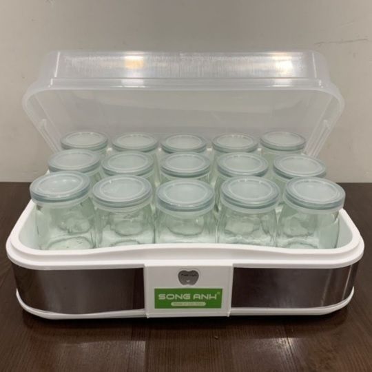 MÁY LÀM SỮA CHUA GREEN LINE + 15 CỐC THỦY TINH (GL555)