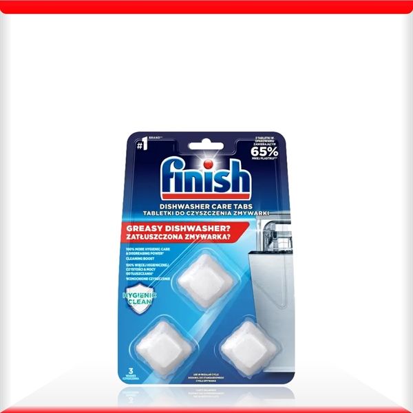 Viên vệ sinh máy rửa bát Finish - vỉ 3 viên