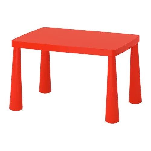 Bàn trẻ em IKEA MAMMUT đỏ