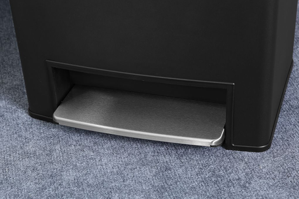 Thùng rác FITIS MEGA - Đạp thấp đôi - ĐEN SPD1-903