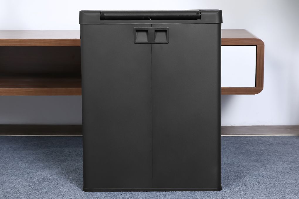 Thùng rác FITIS MEGA - Đạp thấp đôi - ĐEN SPD1-903