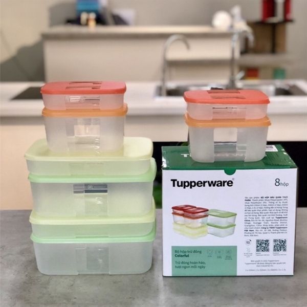 Bộ Trữ Đông Tupperware Freezermate Colorful Set 8