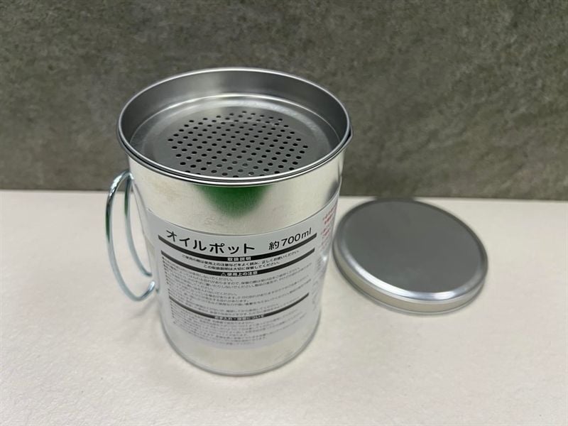 Ca lọc dầu Inox có nắp