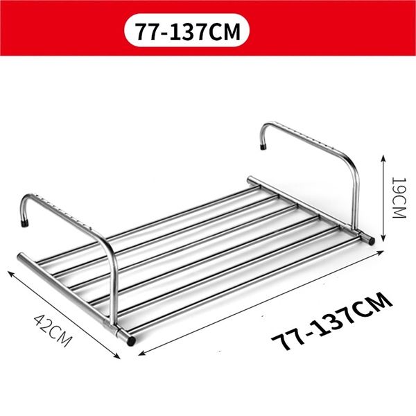 Gía phơi inox đồ móc ban công mẫu mới