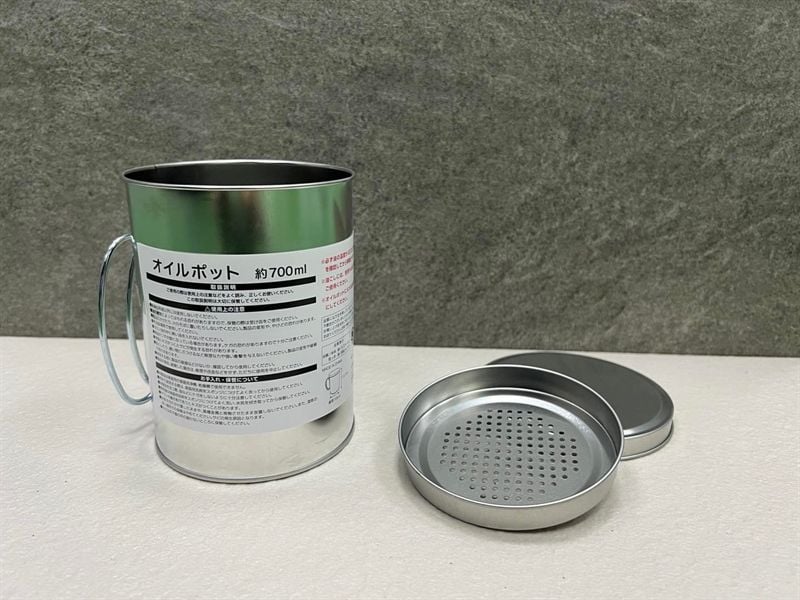 Ca lọc dầu Inox có nắp