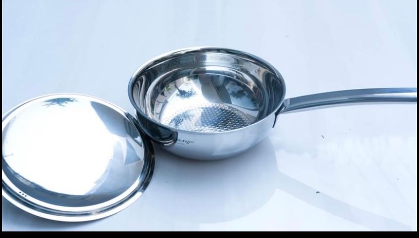 Chảo inox Mangos sâu lòng không chống dính 22cm