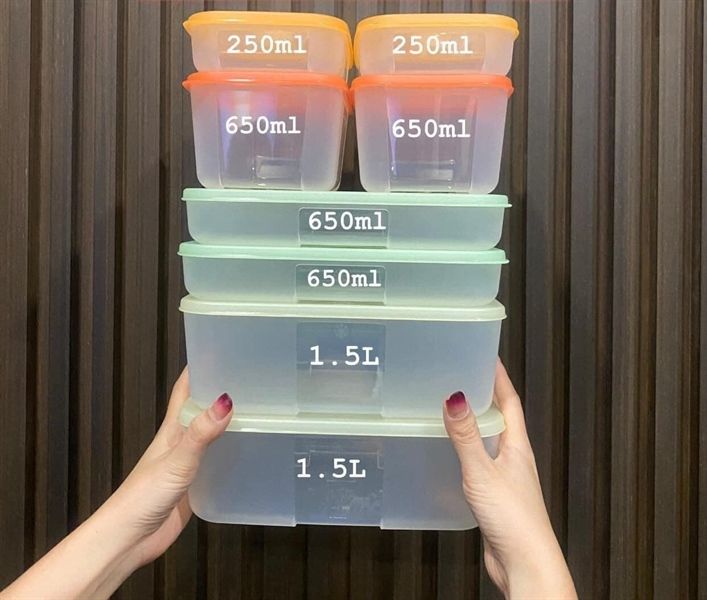 Bộ Trữ Đông Tupperware Freezermate Colorful Set 8