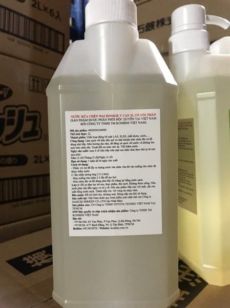 Nước rửa chén WAI 2L hương chanh