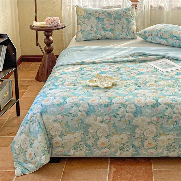 CHĂN LẠNH NHẬT BẢN 200*220cm HỌA TIẾT HOA