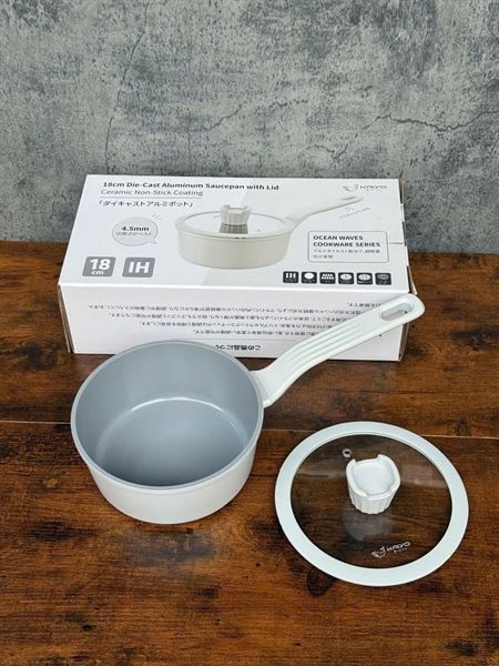 Quánh nhôm đúc Ocean Waves nhà Kaiyo size 18cm