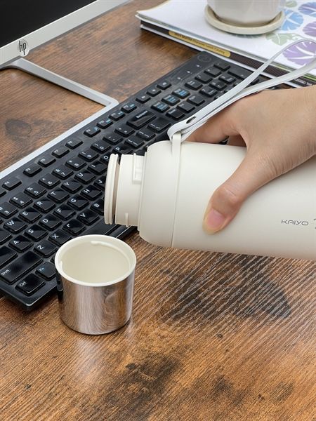 Bình giữ nhiệt Kaiyo - Màu TRẮNG KEM