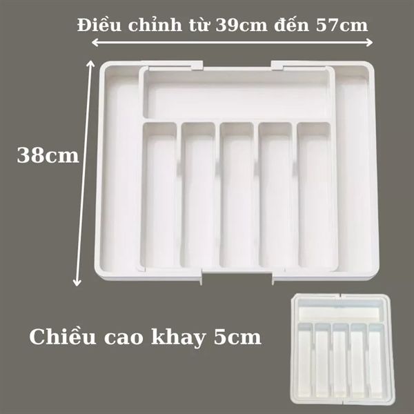 Khay thìa dĩa điều chỉnh kích thước
