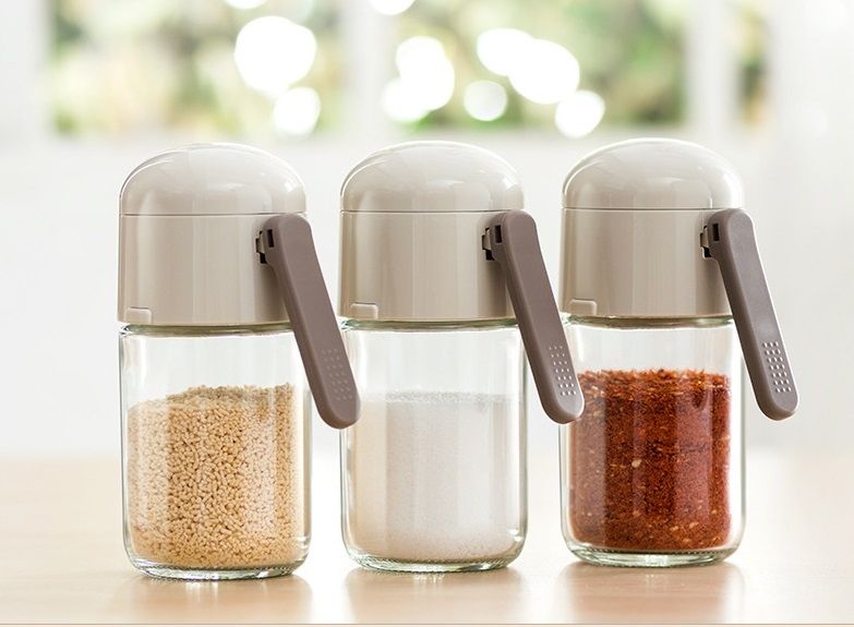 Lọ gia vị thủy tinh nắp kín 180ml