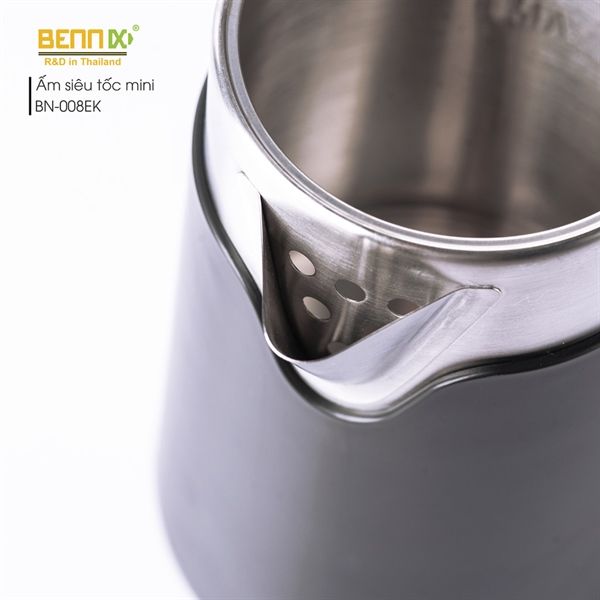 Ấm đun siêu tốc BENNIX Thái Lan, 2 lớp cao cấp 0.8L