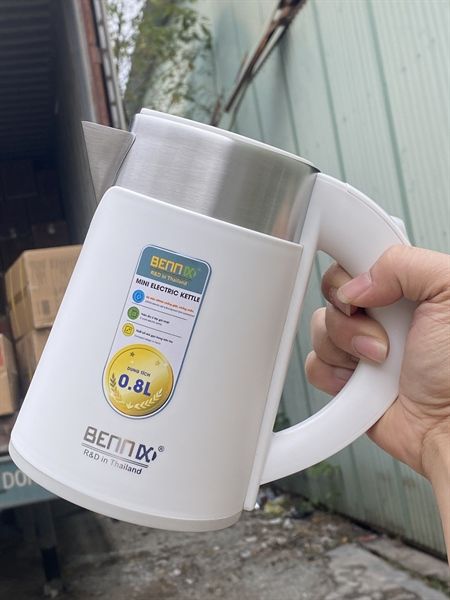 Ấm đun siêu tốc BENNIX Thái Lan, 2 lớp cao cấp 0.8L