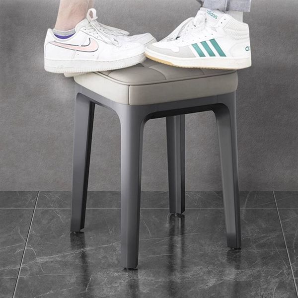 Ghế Đôn Khung Nhựa, Nệm Da