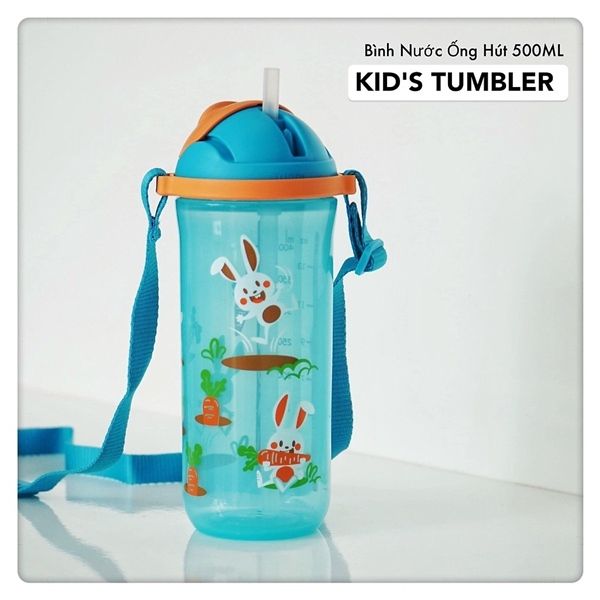 Bình Nước Kids Printable Straw Tumbler 500ML
