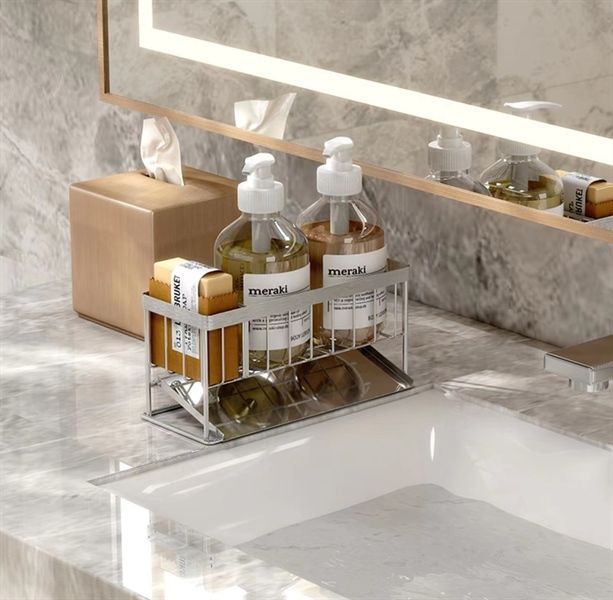 Khay INOX đựng miếng rửa chén