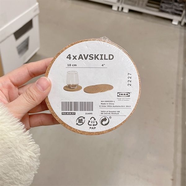 Bộ 4 Đế Lót Ly Tách IKEA AVSKILD