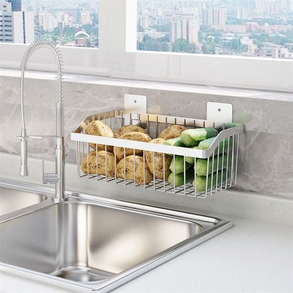 Giỏ inox 304 dán tường