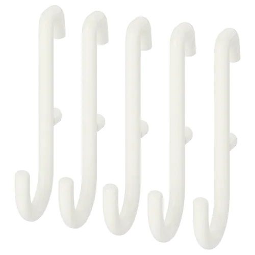 Móc Ikea SKADIS set 5 cái trắng 6cm