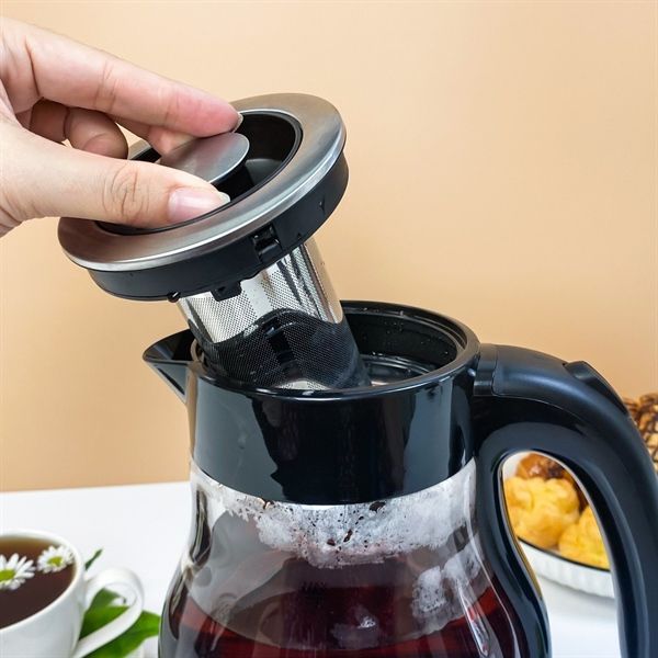 Ấm siêu tốc thủy tinh kèm lõi lọc trà - đèn Led Dozzi Úc 1.7L