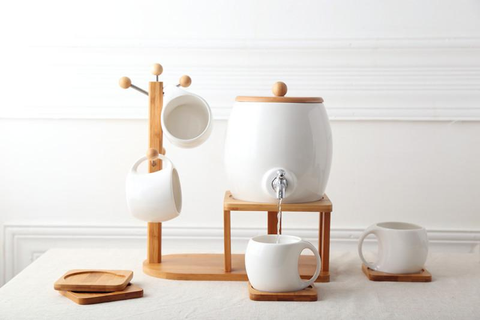 Bình nước sứ kèm 4 ly