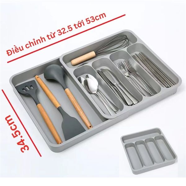 Khay thìa dĩa điều chỉnh kích thước