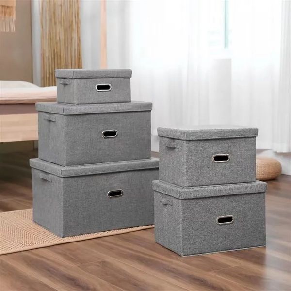 Hộp đựng đồ có nắp xuất Thụy Sĩ MẪU MỚI Màu Xám