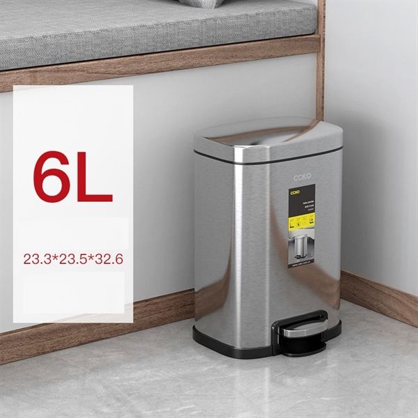 Thùng rác inox đạp chân 6L CCKO