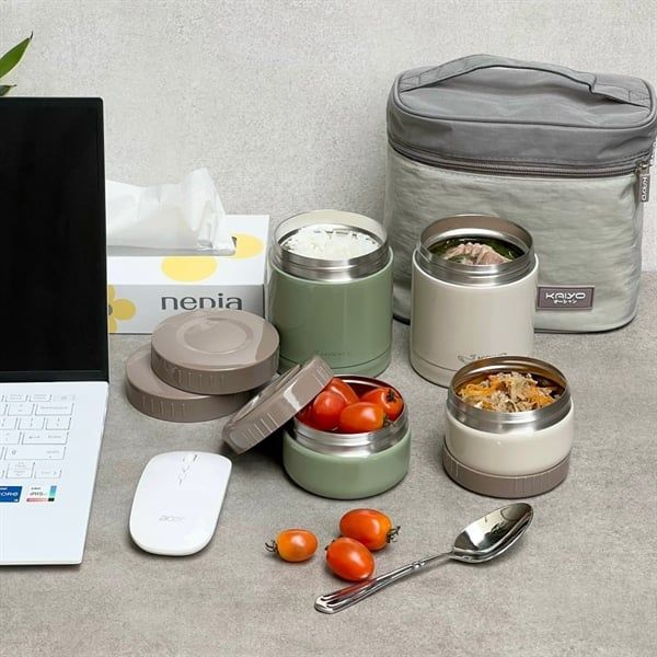 Bộ Hộp Cơm Có Kèm Túi Đựng Kaiyo
