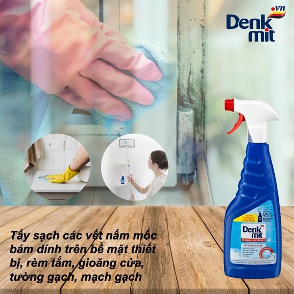 Xịt tẩy nấm mốc, diệt khuẩn đa năng DENKMIT Đức 750ml