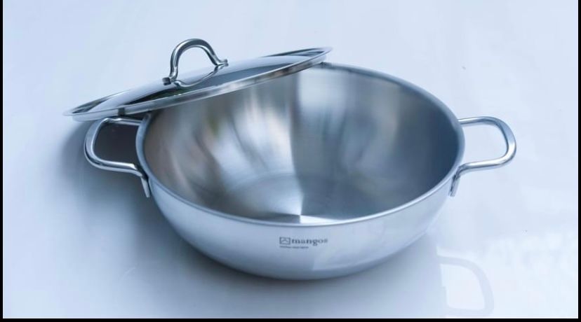 Chảo inox sâu lòng không chống dính Mangos 26cm