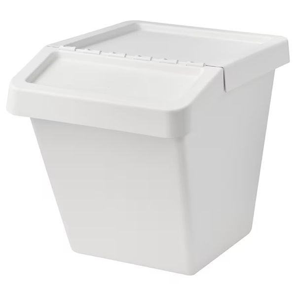 Thùng đựng đồ Sortera Ikea bằng nhựa có nắp gập 60L
