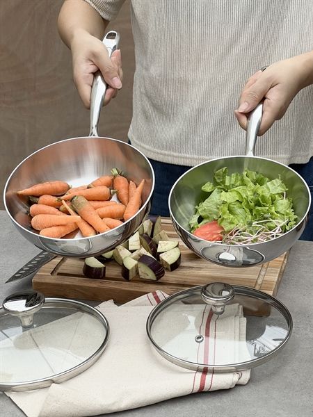 CHẢO SÂU LÒNG KAIYO CÓ NẮP KÍNH