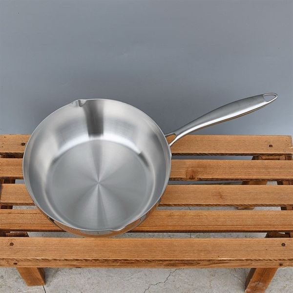 Chảo sâu lòng Lunkai 16cm có nắp kính