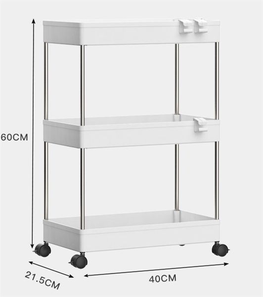 Kệ nhựa đựng đồ có bánh xe VOI VUÔNG
