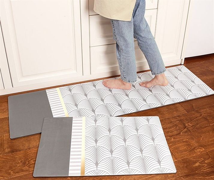 Bộ thảm bếp 3 Lớp chống thấm dễ lau 45*60 và 45*150cm