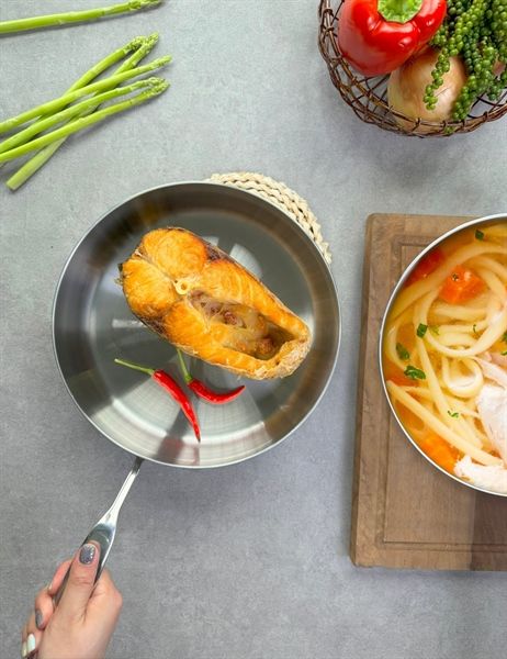 Chảo inox 316 5-ply Premium Kaiyo - THÀNH CAO