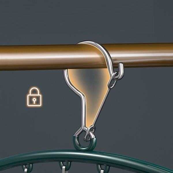 Móc Treo Đồ Lót, Vớ, Quần Áo 10 Kẹp Phơi Đồ Đa Năng Màu Xanh