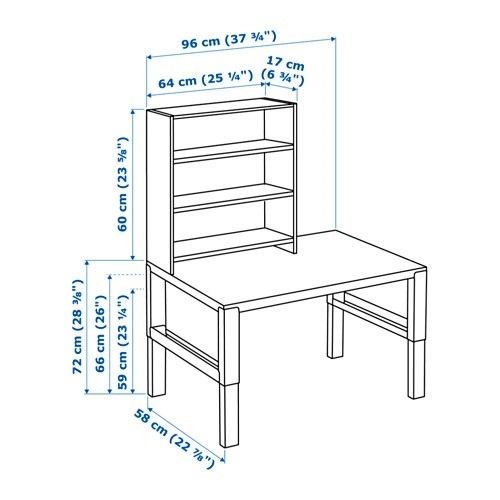 Bàn học trẻ em IKEA PAHL 96cm