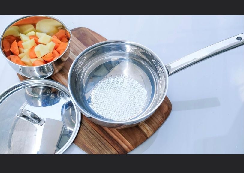 Chảo inox Mangos sâu lòng không chống dính 22cm