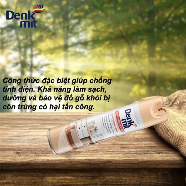 Chai xịt vệ sinh nội thất gỗ Denkmit 400ml